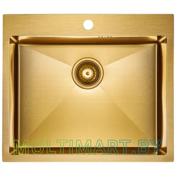 Кухонная мойка Paulmark Brim PM215951-BG (брашированное золото)